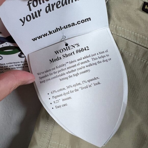 Kuhl Moda Short Womens Size 10 Tan HIking Outdoor Bermuda Travel Active - Picture 5 of 11